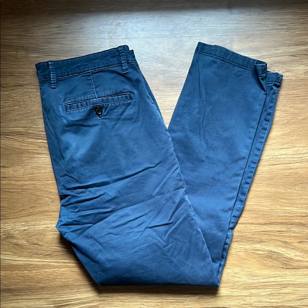 Dark Grayish Blue Mens Pants